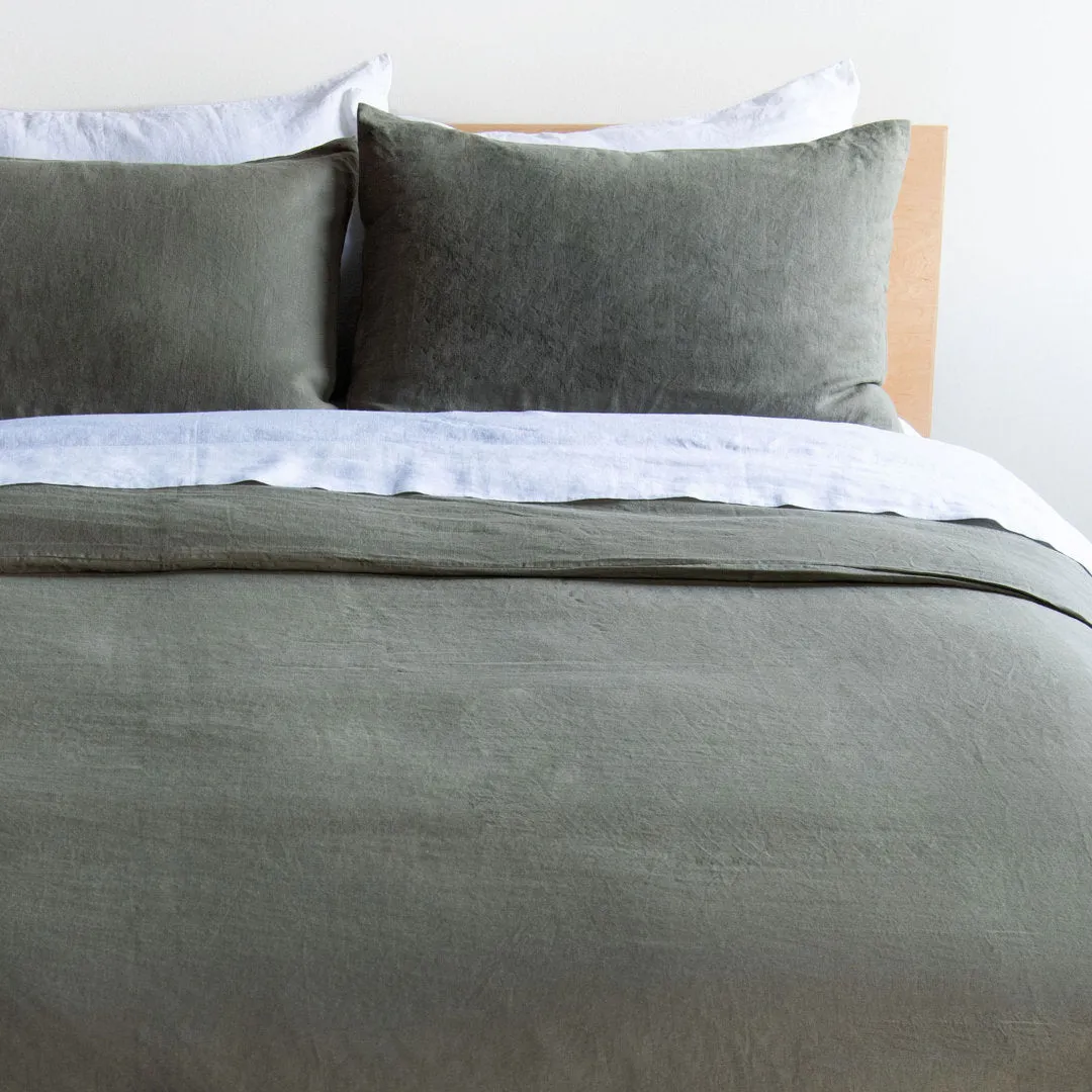100% French Linen Duvet Cover BOKSER HOME Size: King Duvet Cover