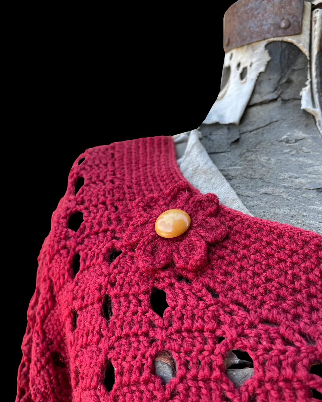 1930s Cochet Knit Two Piece Set