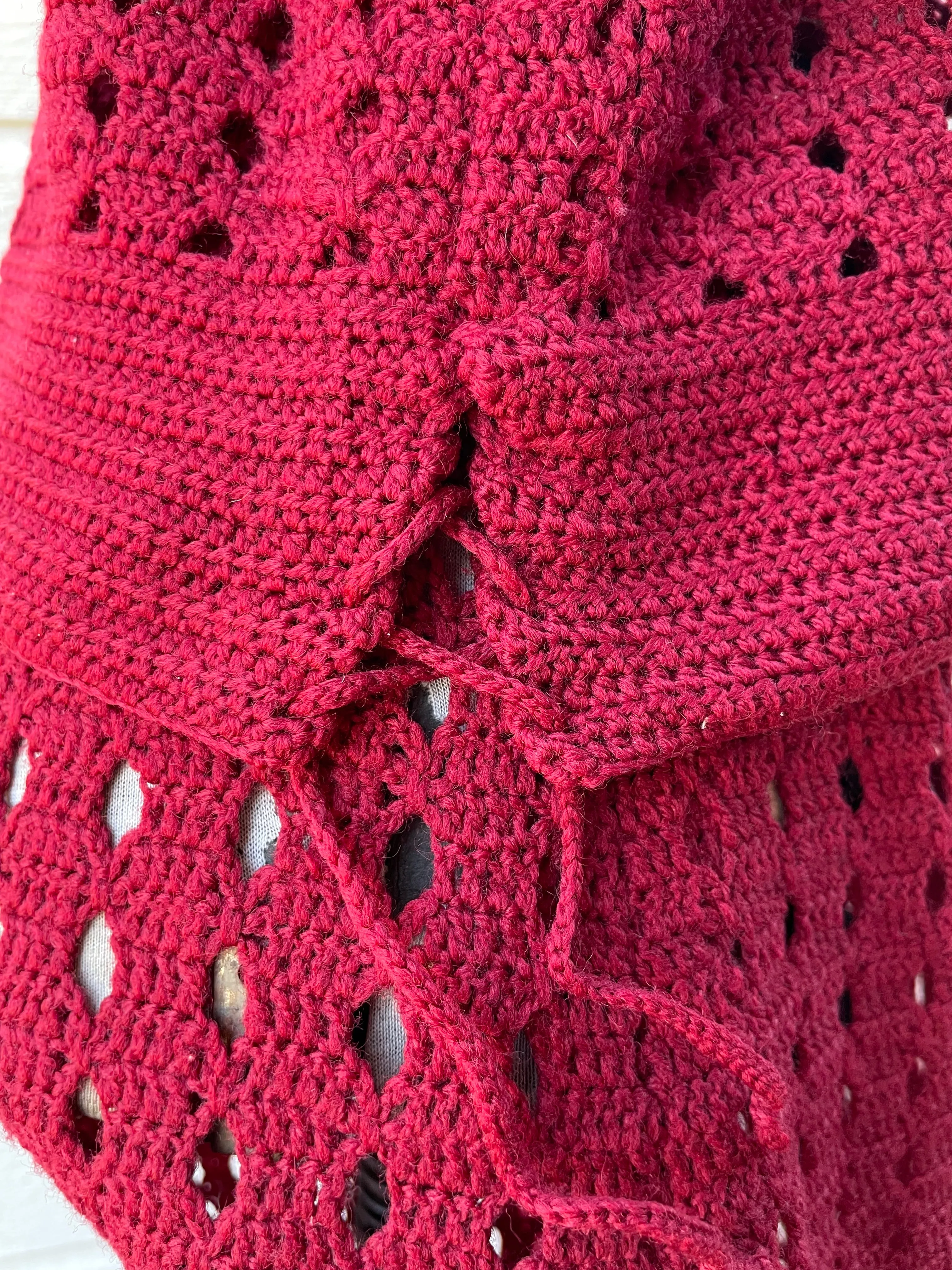 1930s Cochet Knit Two Piece Set