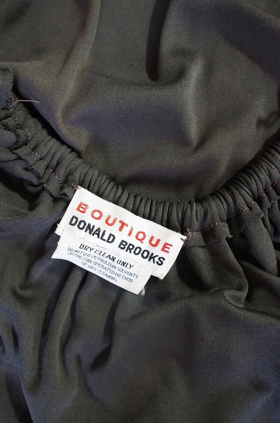 1960s Backless Donald Brooks Gown