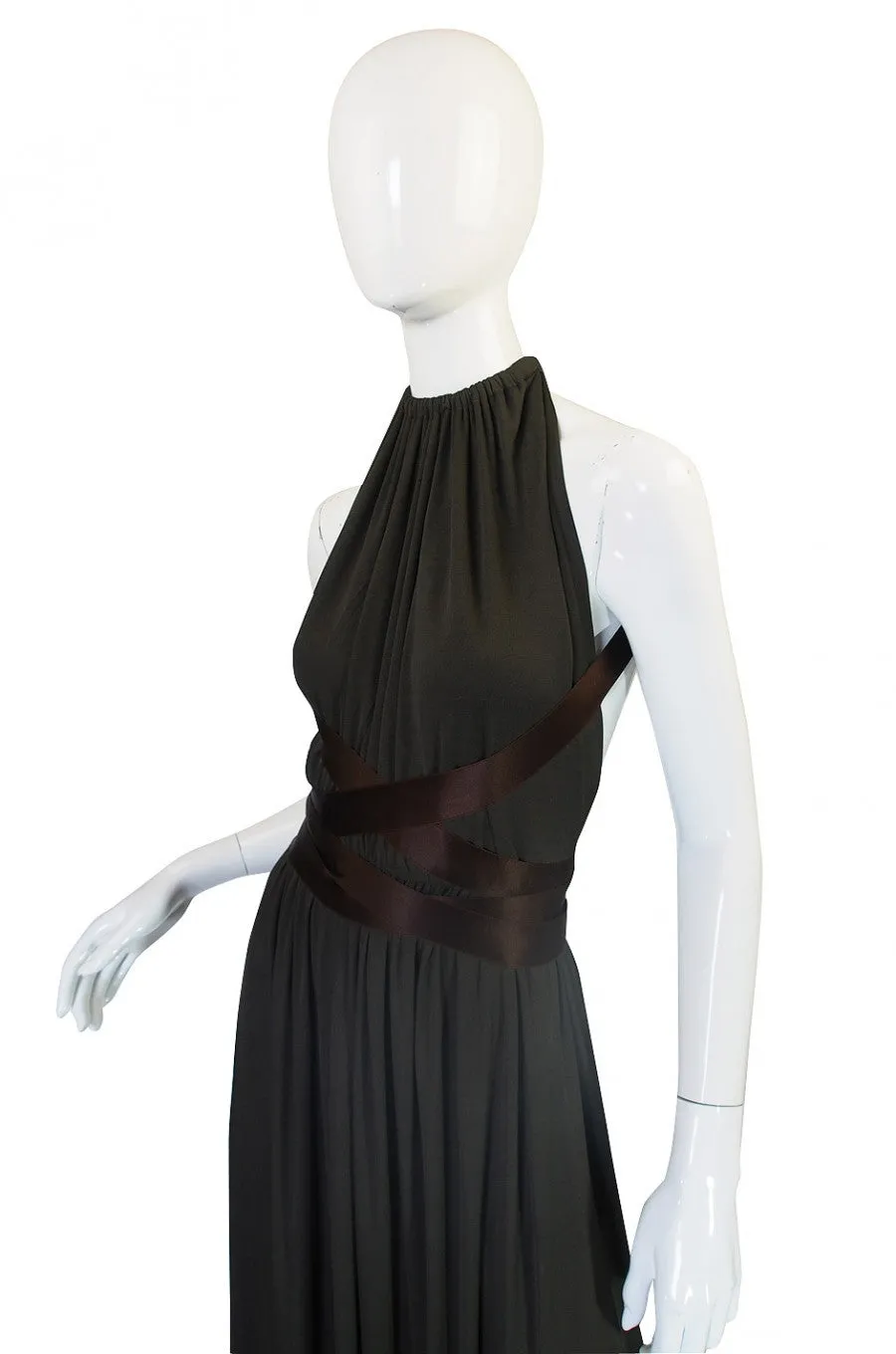 1960s Backless Donald Brooks Gown