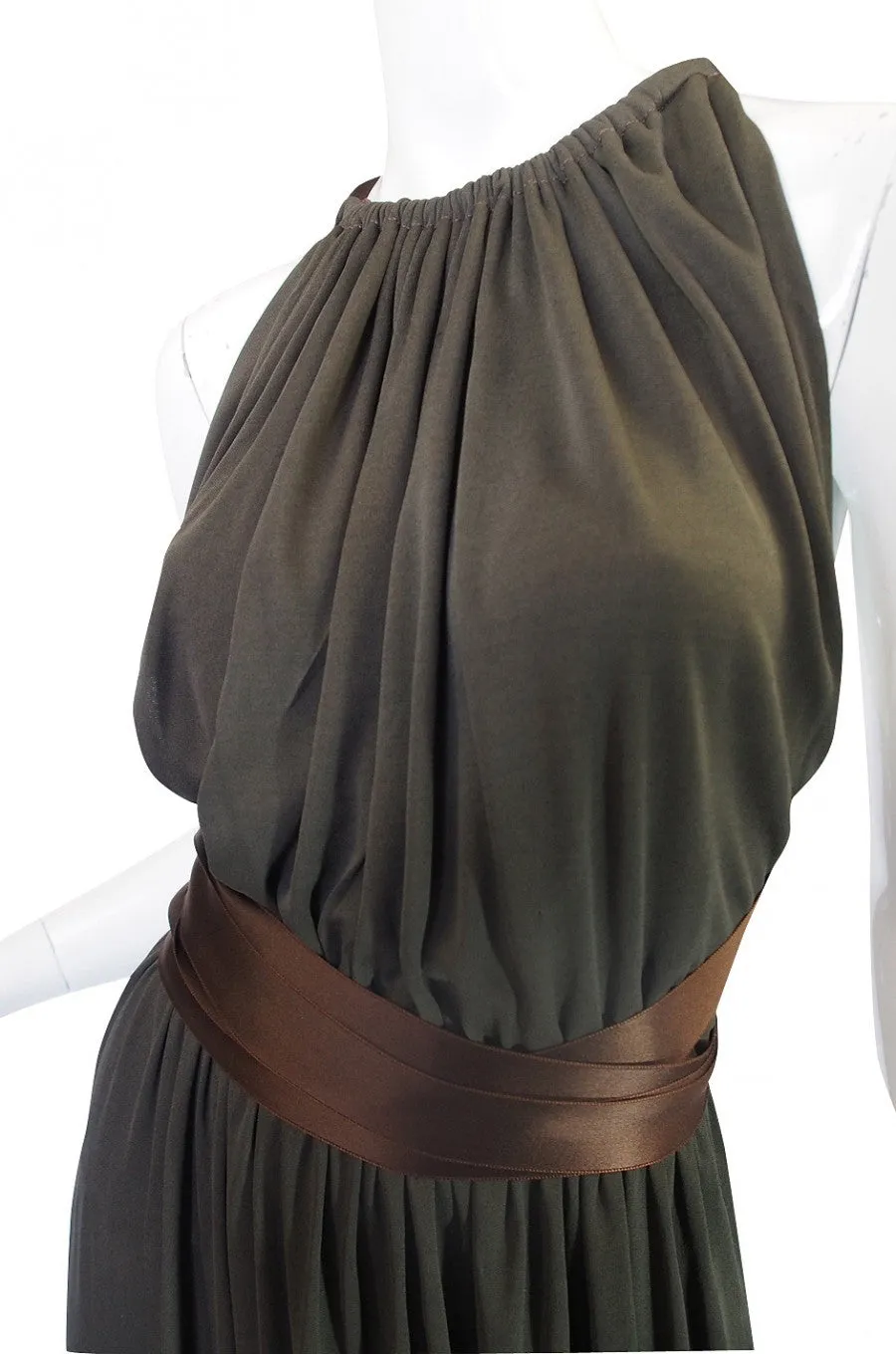 1960s Backless Donald Brooks Gown