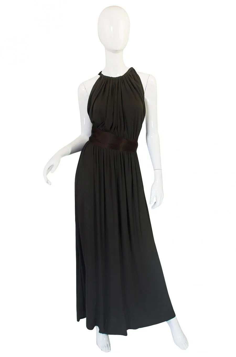 1960s Backless Donald Brooks Gown