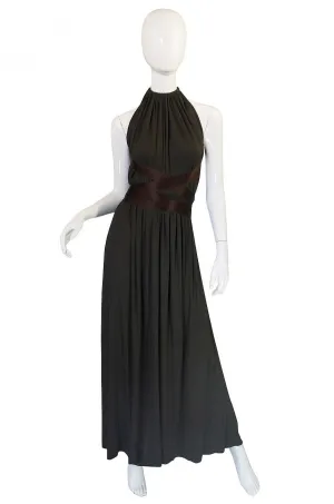 1960s Backless Donald Brooks Gown