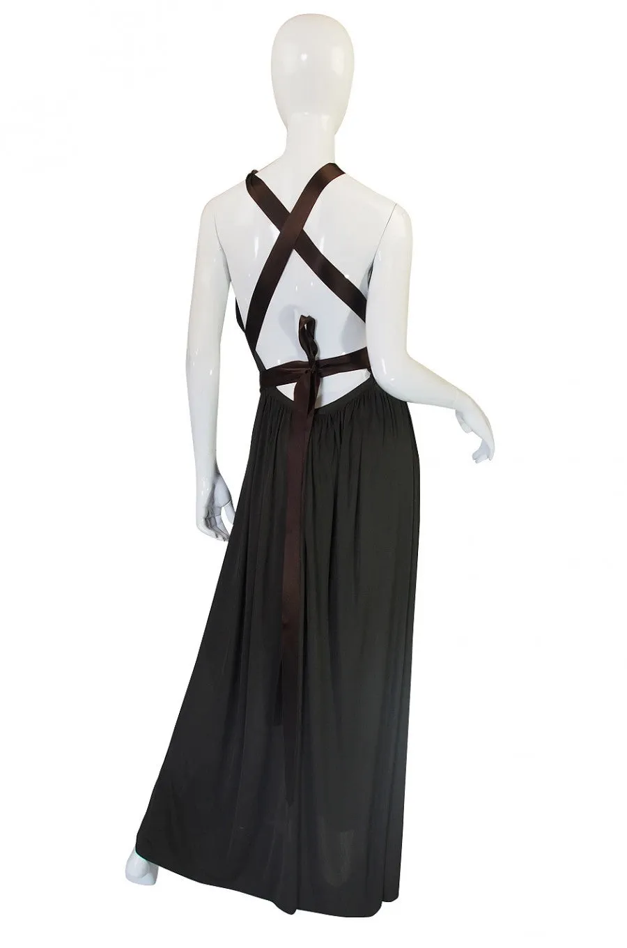 1960s Backless Donald Brooks Gown