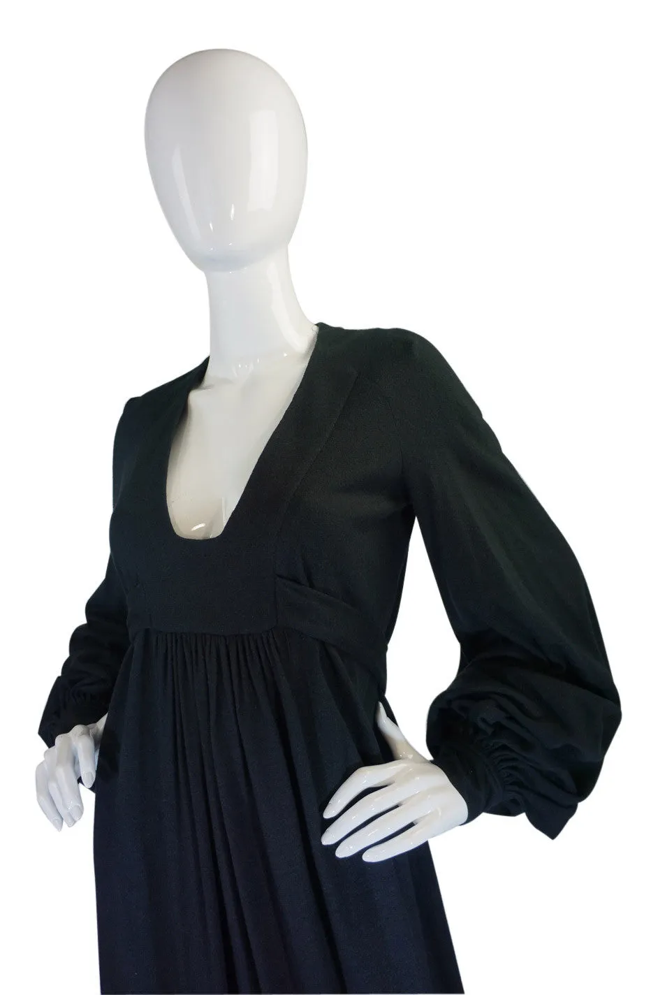 1960s Ossie Clark for Quorum Maxi Dress
