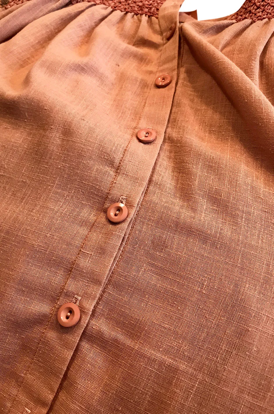 1960s Wallis Smock Finish Tented Loose & Easy Summer Dress