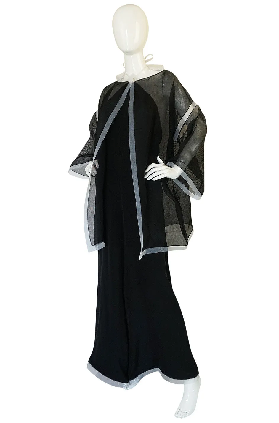 1970s Geoffrey Beene Couture Backless Jumpsuit & Jacket