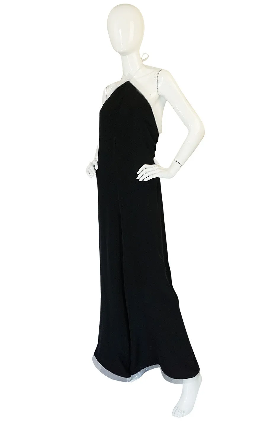 1970s Geoffrey Beene Couture Backless Jumpsuit & Jacket
