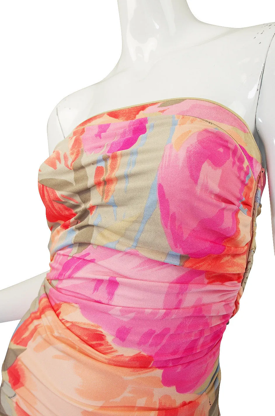 1970s Leonard Pink & Coral Mini & Crop Jacket