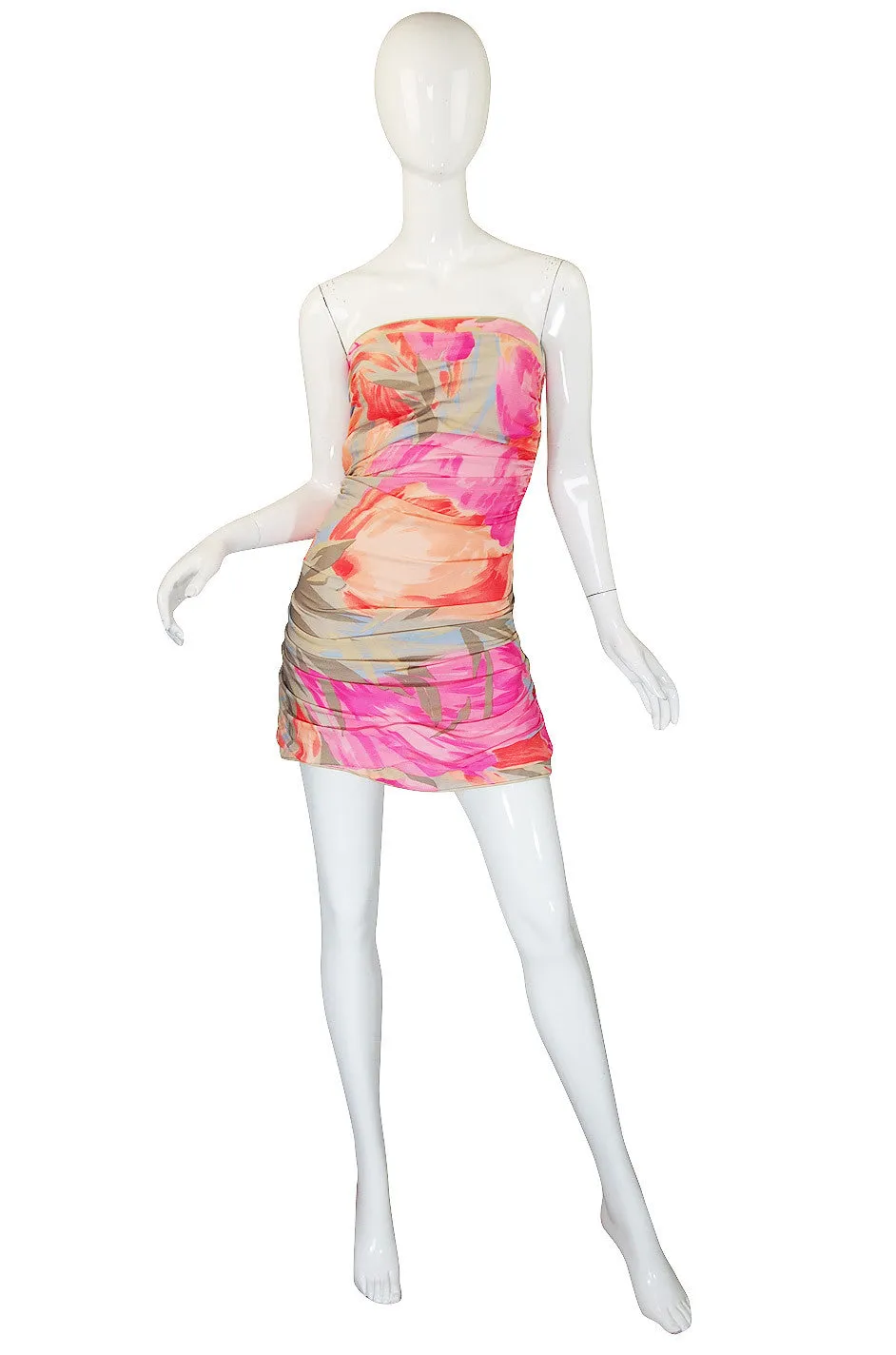 1970s Leonard Pink & Coral Mini & Crop Jacket