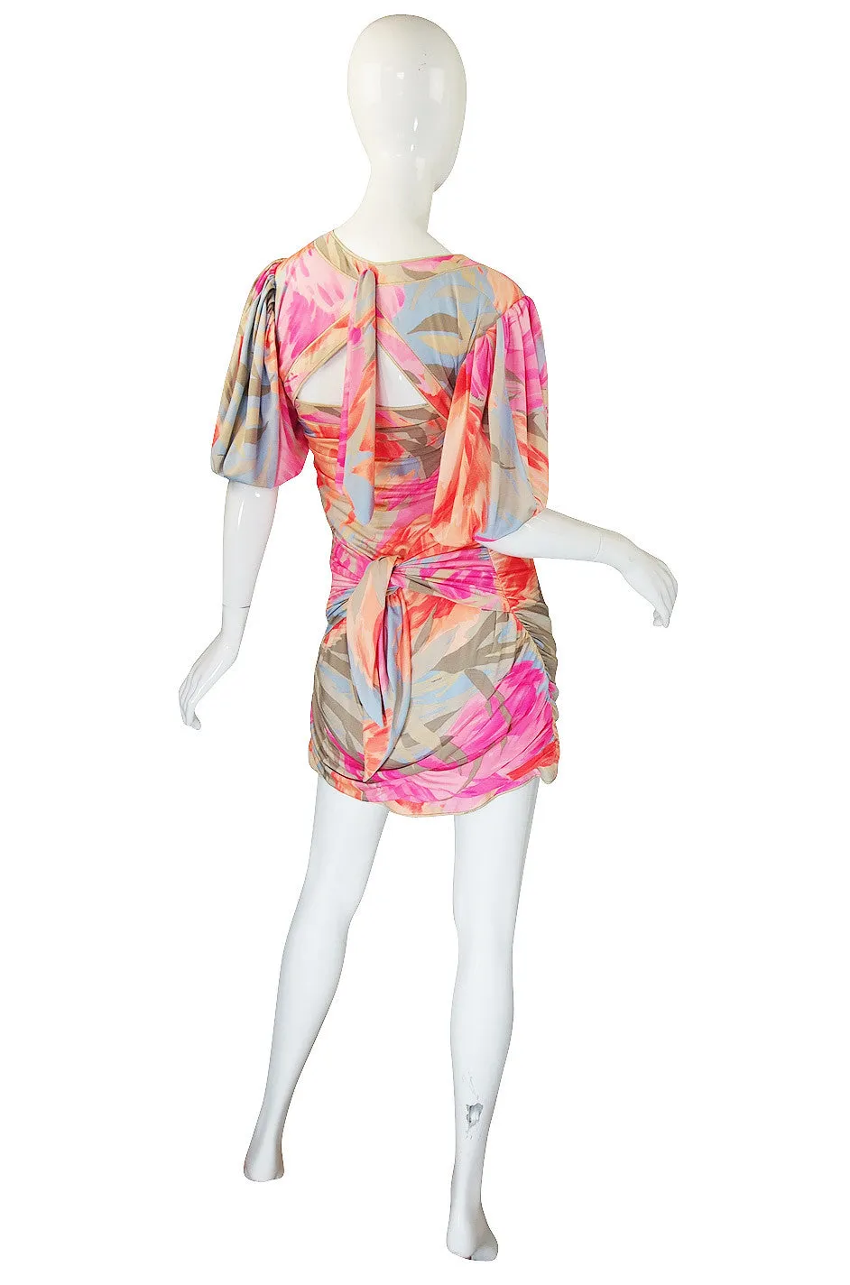 1970s Leonard Pink & Coral Mini & Crop Jacket