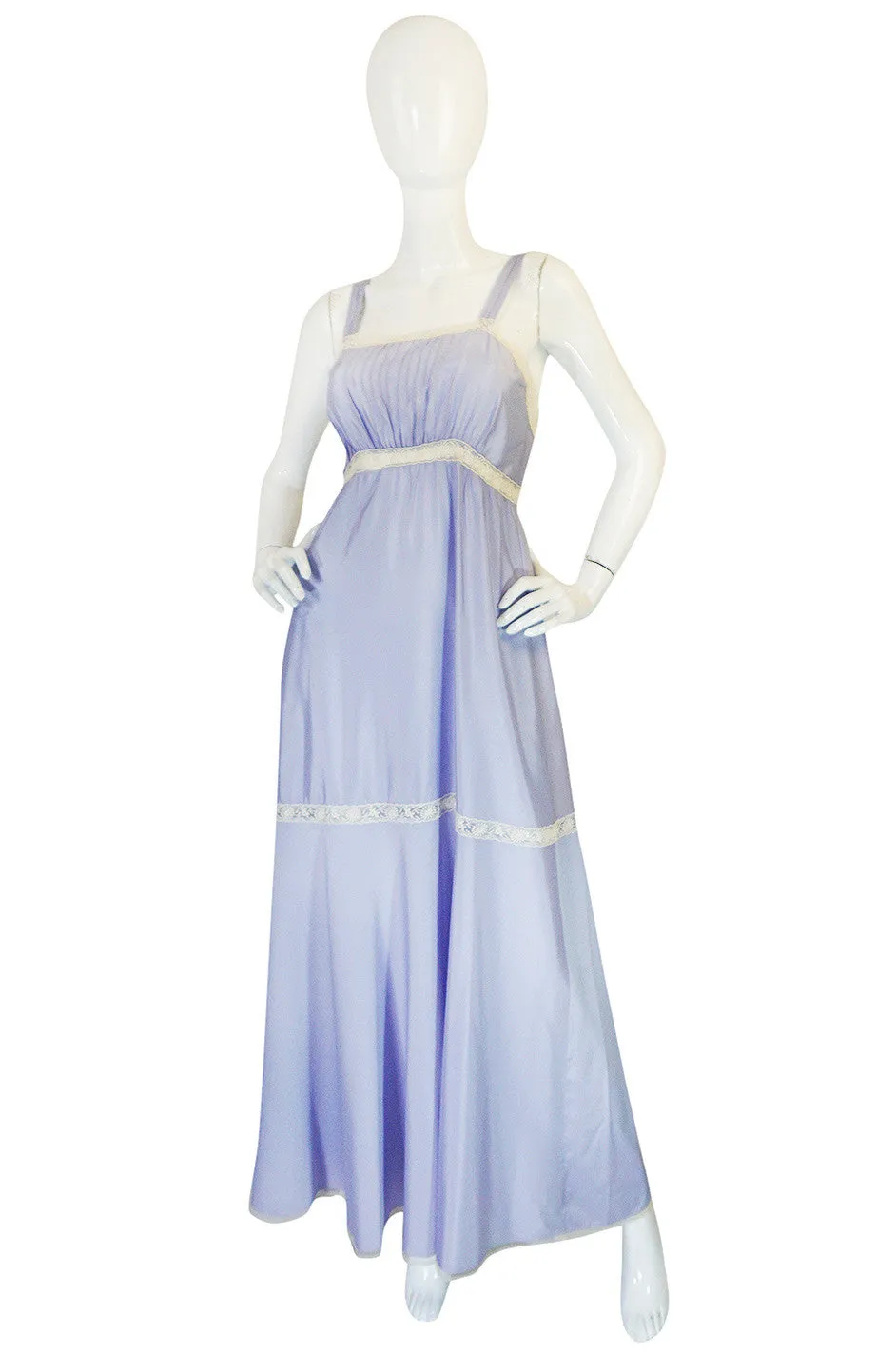 1970s Silk & Lace Chloe Lingerie Set