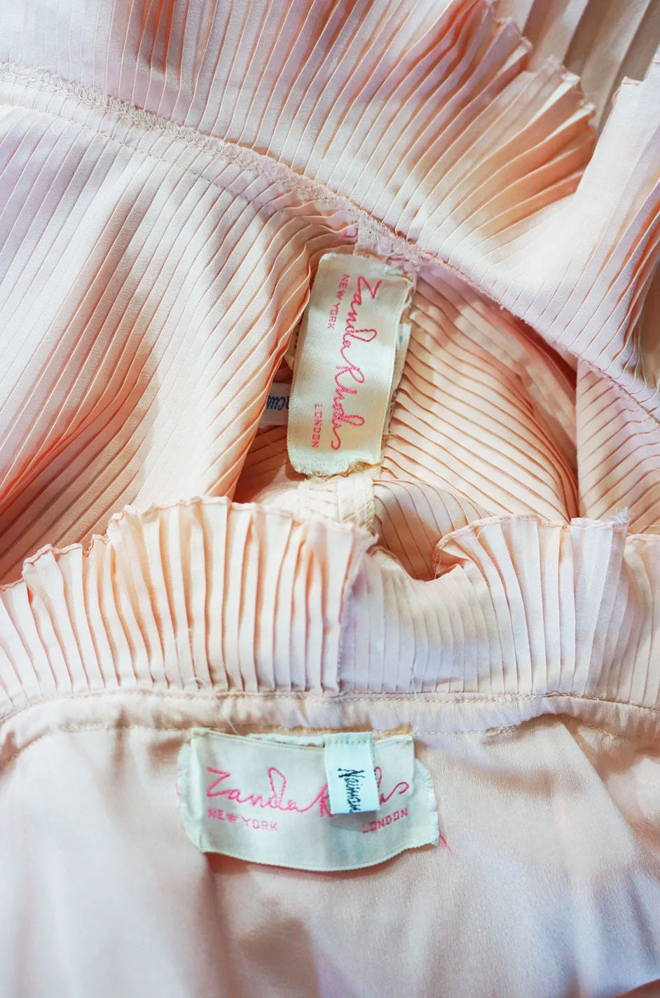 1973 Dramatic Pleat Zandra Rhodes Set