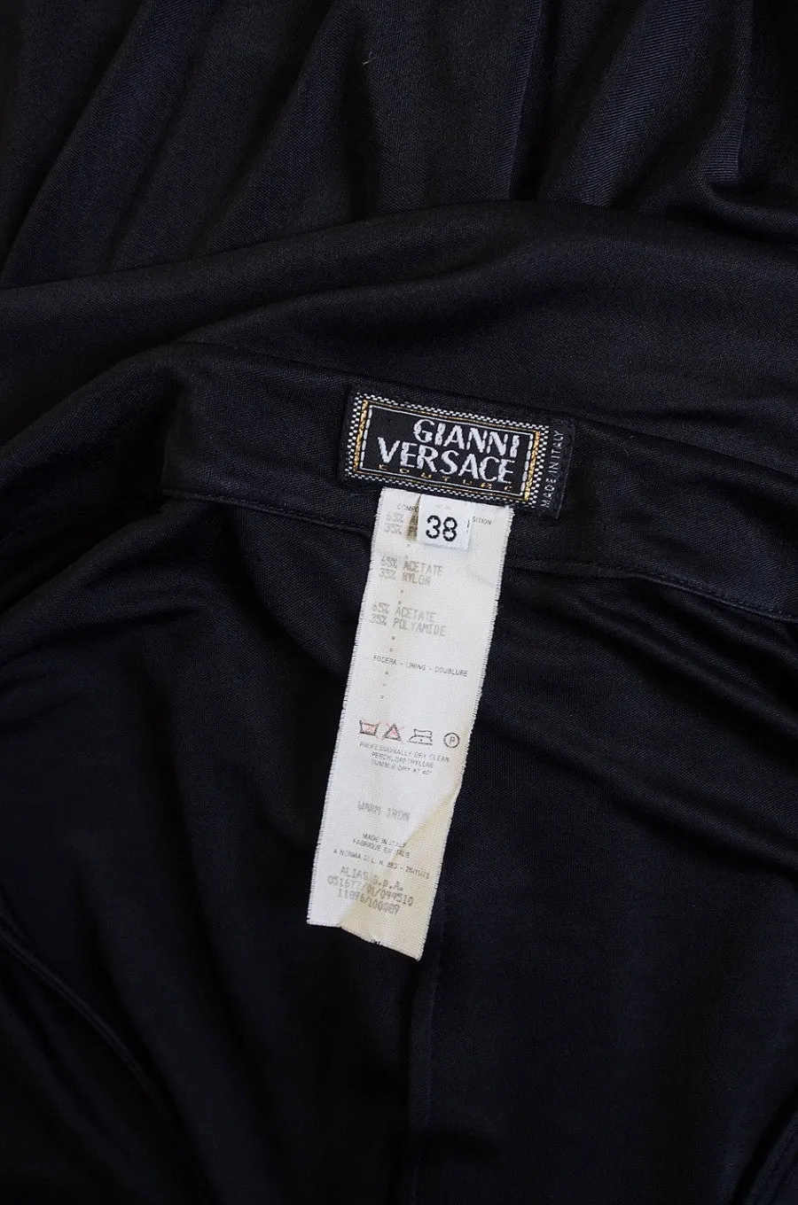 1990s Versace Couture Jersey Dress