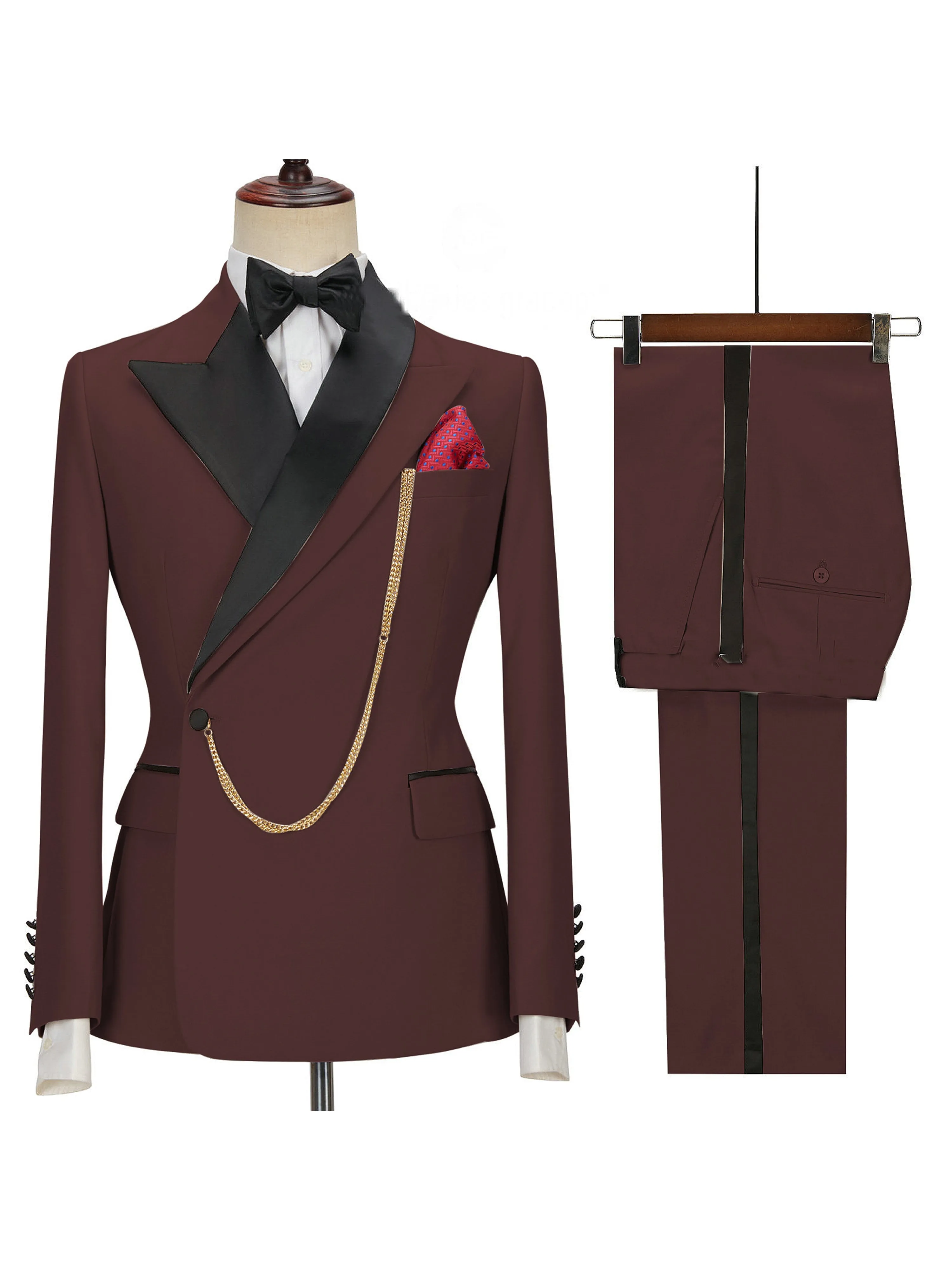 2 Pieces Men's Suits Wedding Waistcoat Suits