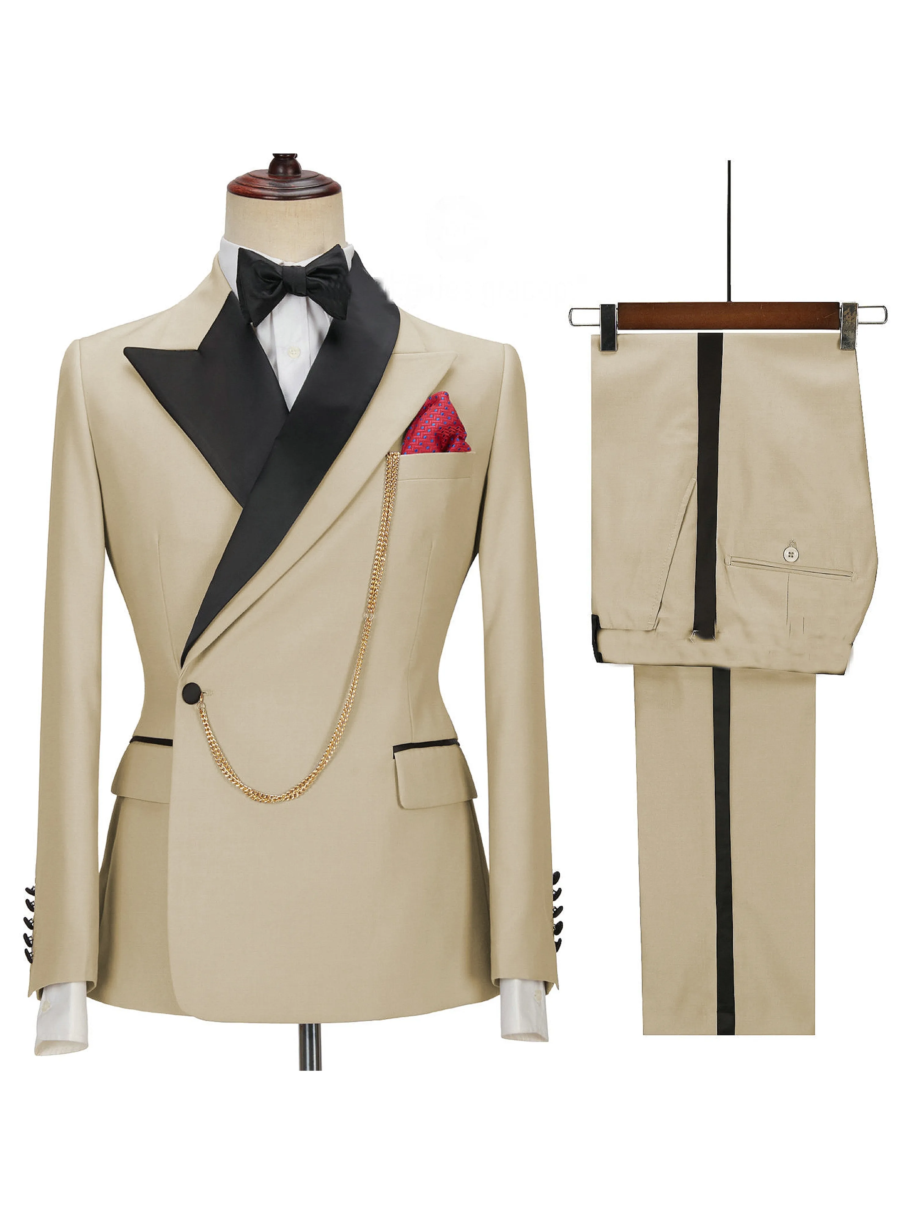 2 Pieces Men's Suits Wedding Waistcoat Suits