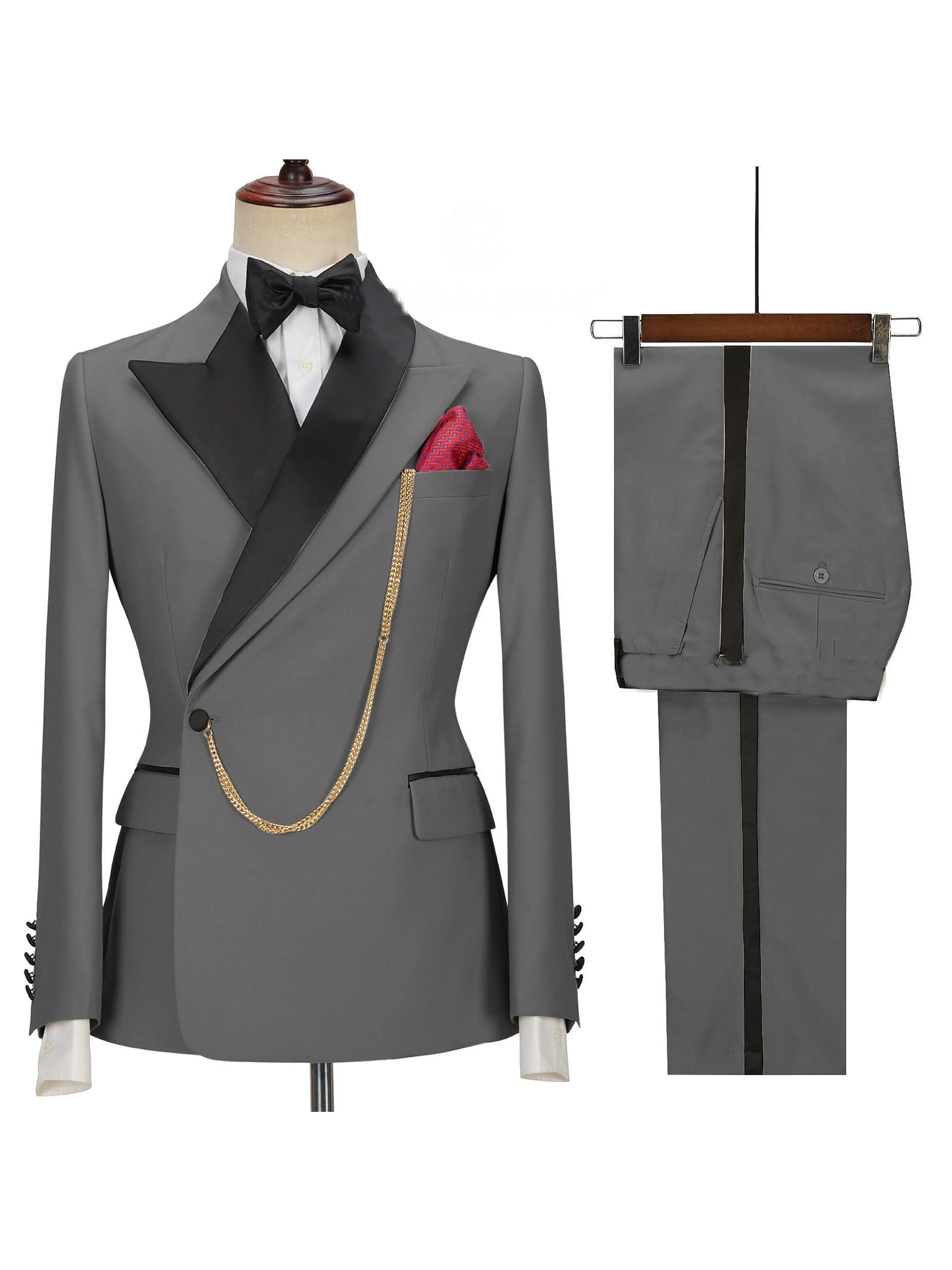 2 Pieces Men's Suits Wedding Waistcoat Suits