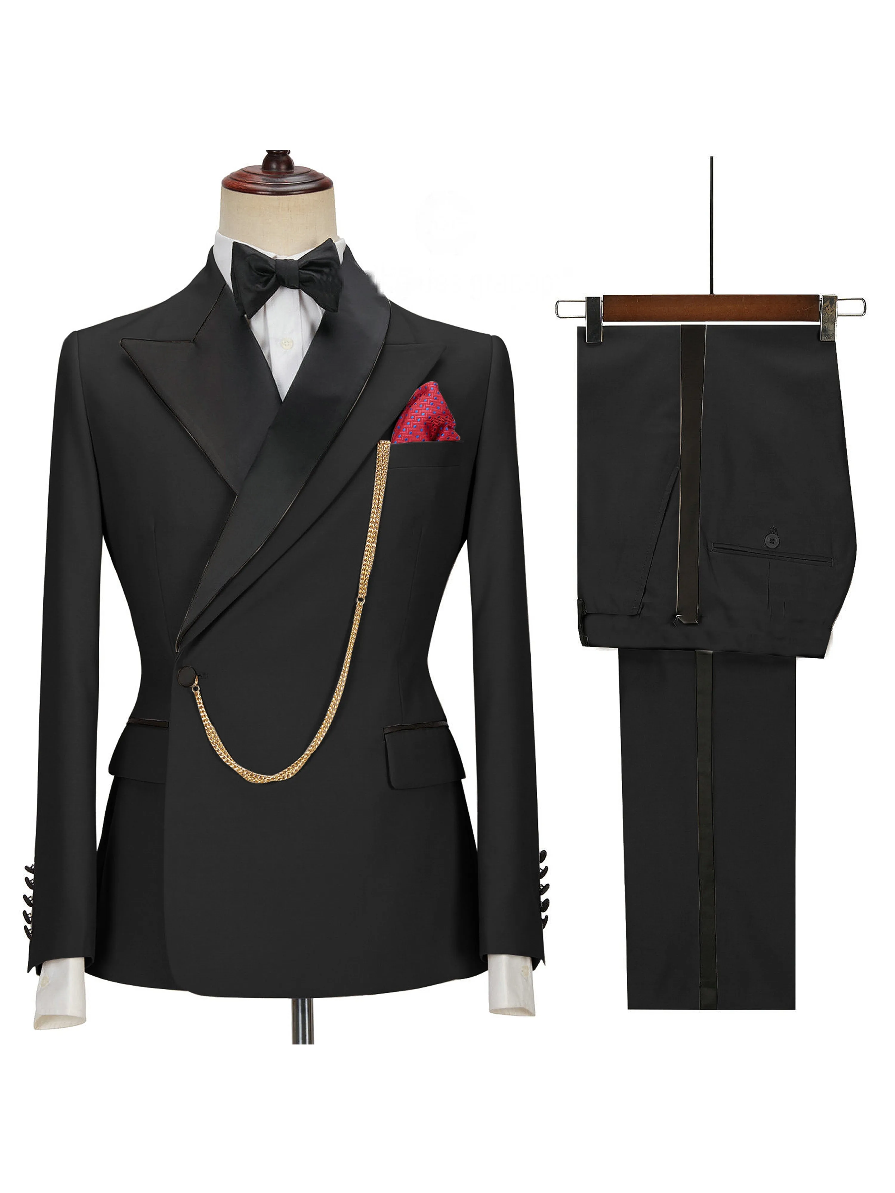 2 Pieces Men's Suits Wedding Waistcoat Suits
