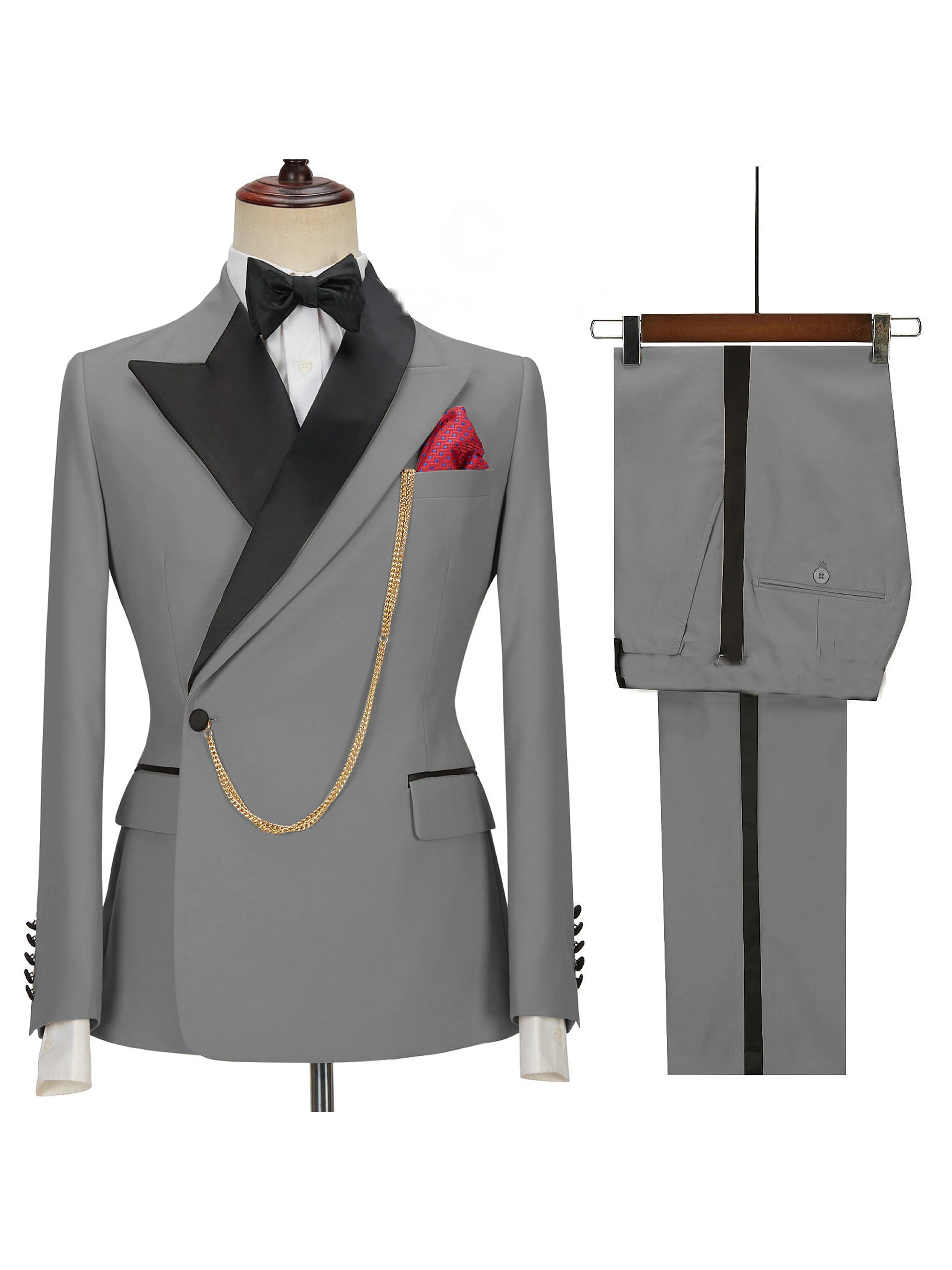 2 Pieces Men's Suits Wedding Waistcoat Suits