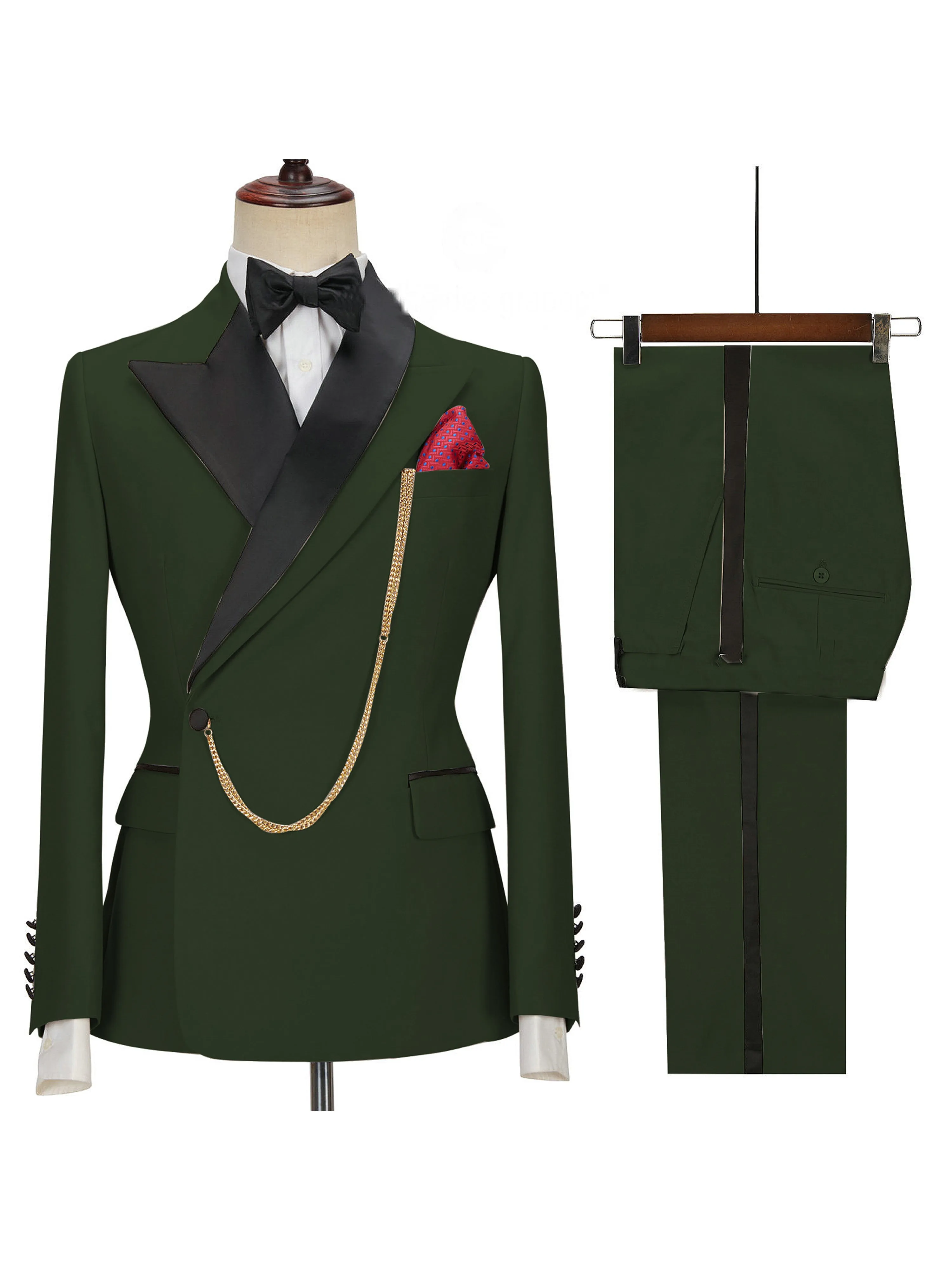 2 Pieces Men's Suits Wedding Waistcoat Suits