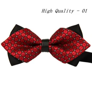 20 style summer men's neckwear neck self gold bow tie silver black silk fashion casual male pink bowtie wedding lote