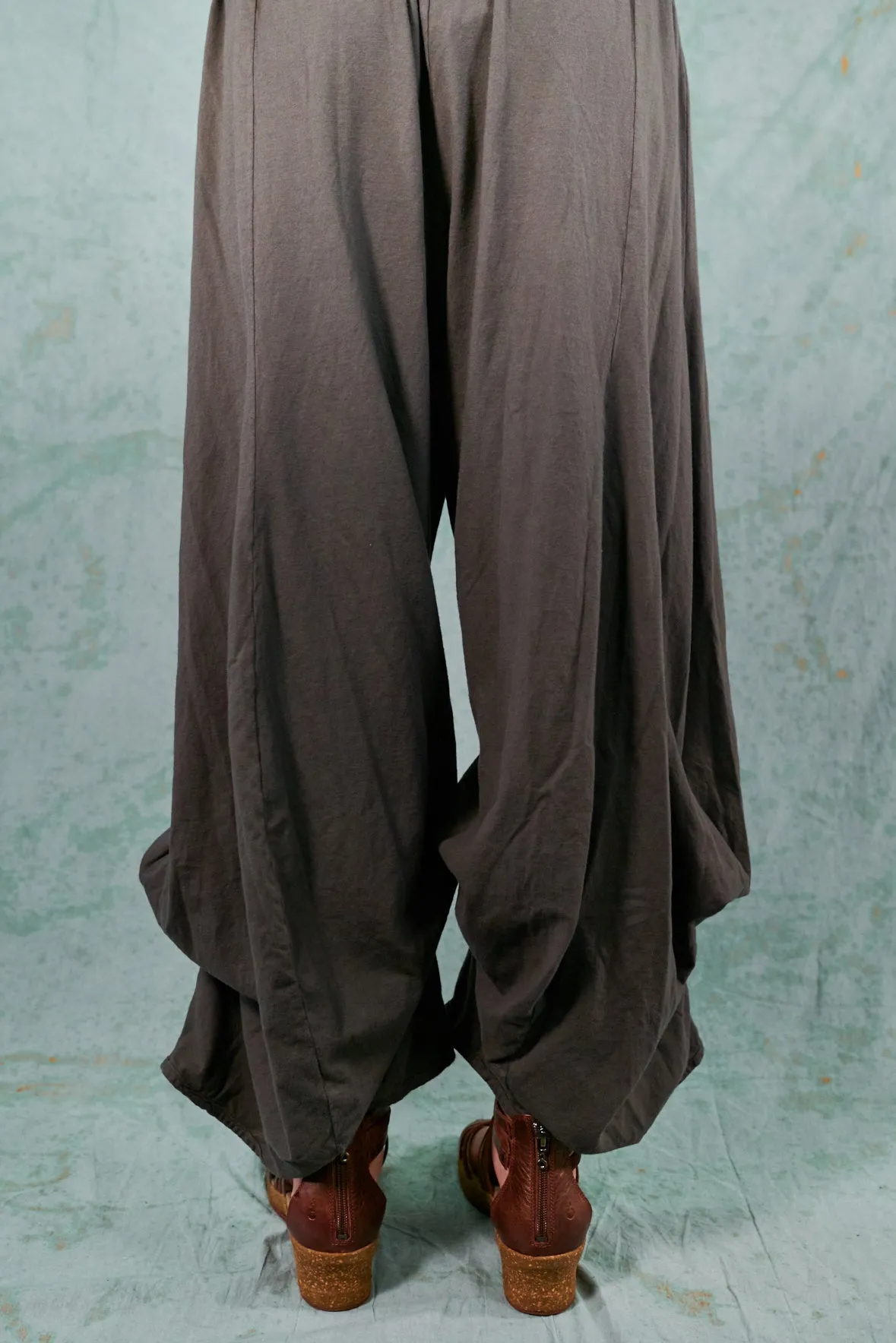 3142-Organic Billow Lounge Pant-Deep Moss-U