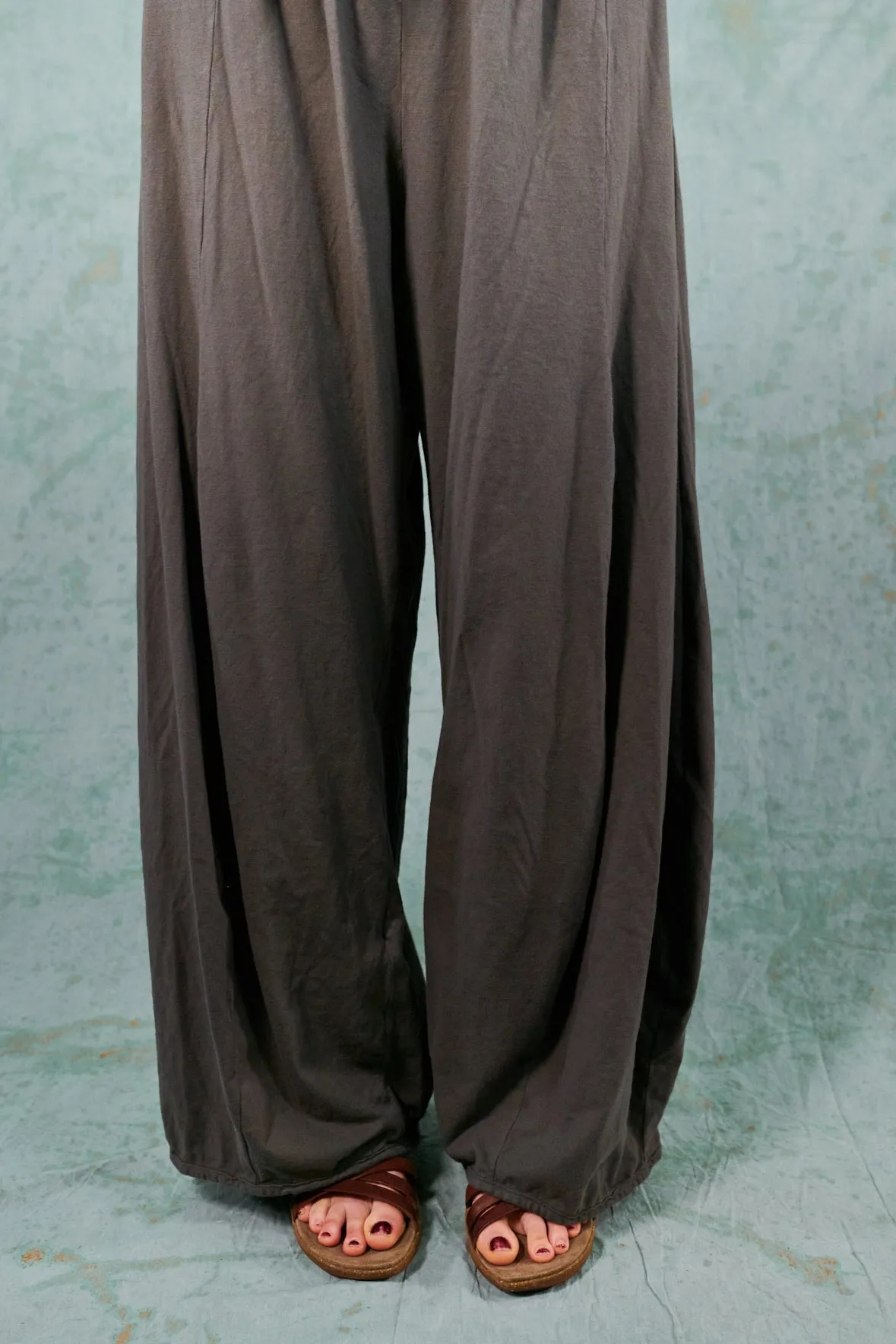 3142-Organic Billow Lounge Pant-Deep Moss-U