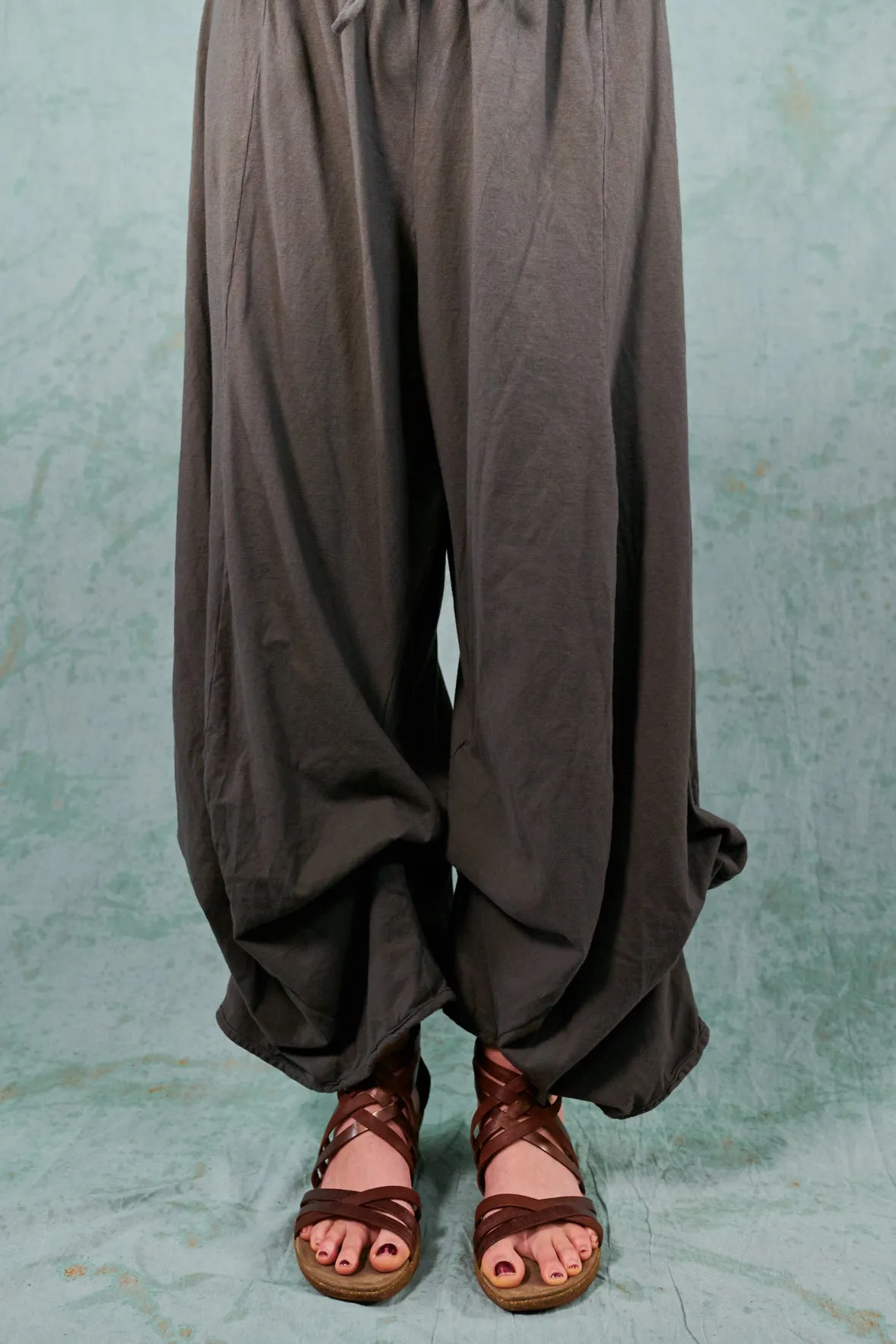 3142-Organic Billow Lounge Pant-Deep Moss-U