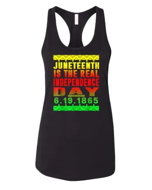 6-19-1865 real independence day tank top
