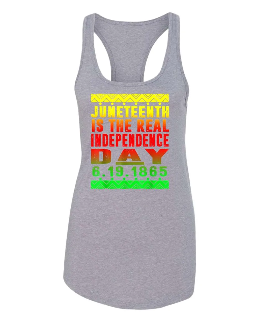 6-19-1865 real independence day tank top