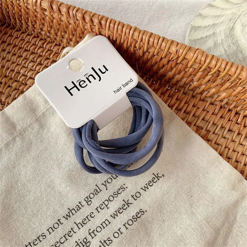 6/20/45pcs Black Hair Ties for Men Thick Curly Hair Bulk Hair Ties Ponytail Holders Hair Elastics Bands Sport Hair Accessories