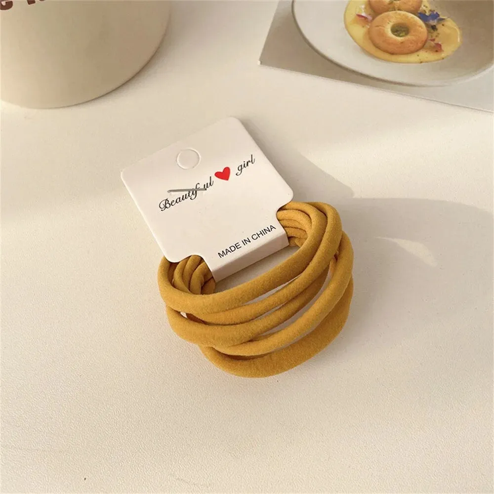 6/20/45pcs Black Hair Ties for Men Thick Curly Hair Bulk Hair Ties Ponytail Holders Hair Elastics Bands Sport Hair Accessories