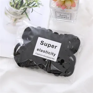 6/20/45pcs Black Hair Ties for Men Thick Curly Hair Bulk Hair Ties Ponytail Holders Hair Elastics Bands Sport Hair Accessories