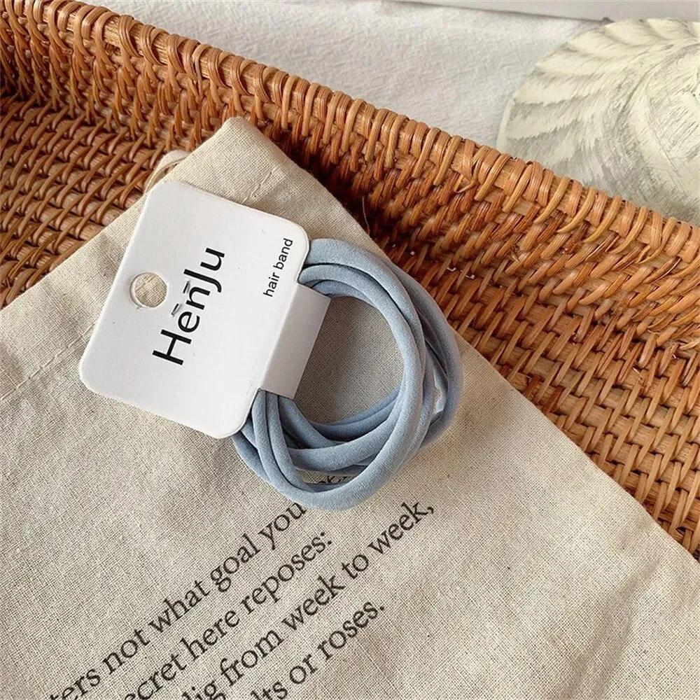 6/20/45pcs Black Hair Ties for Men Thick Curly Hair Bulk Hair Ties Ponytail Holders Hair Elastics Bands Sport Hair Accessories