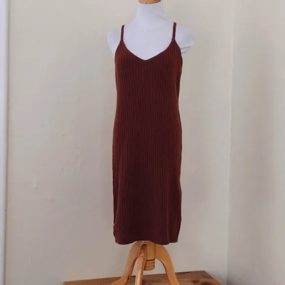 7 for all Mankind 2 PC Bodycon Tank Mini Dress &amp; Long Open Cardigan NWT L