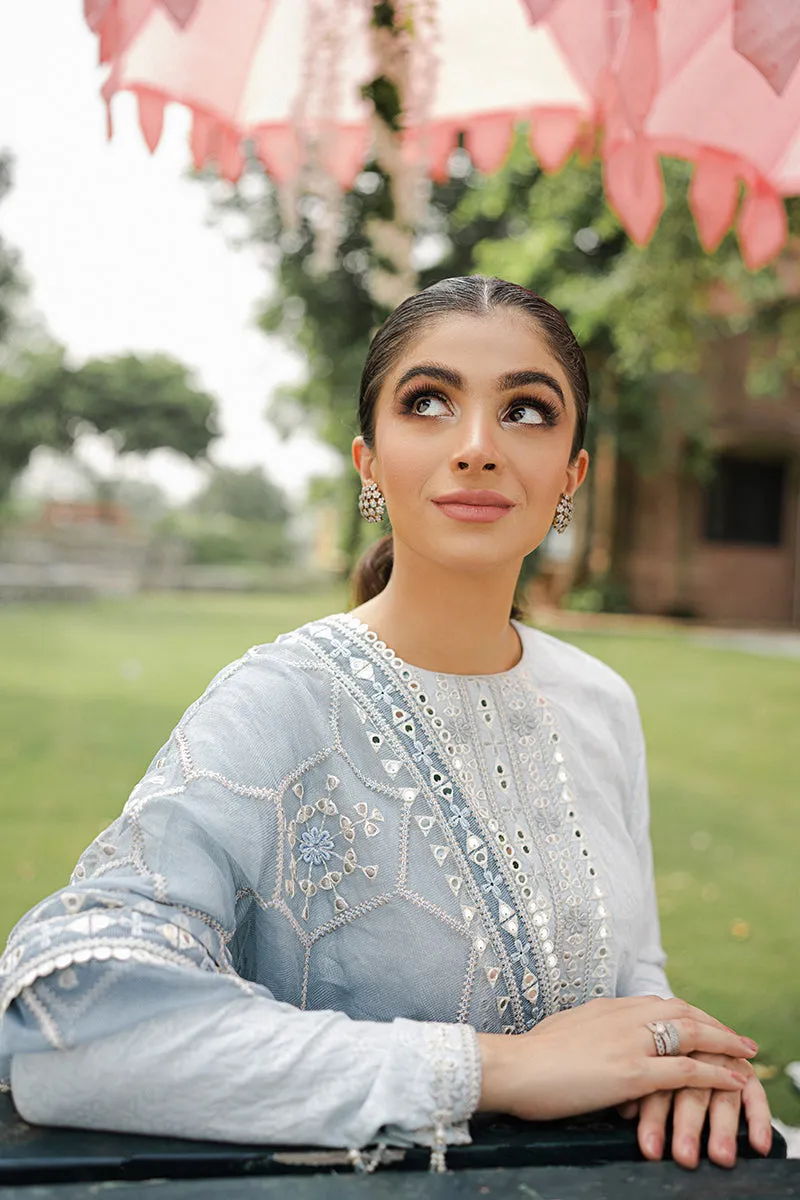 AAB-E HAYAAT-3PC |  Cross Stitch The Bride Tribe Wedding Festive Collection 2022 | Unstitched Embroidered Jacquard Suits