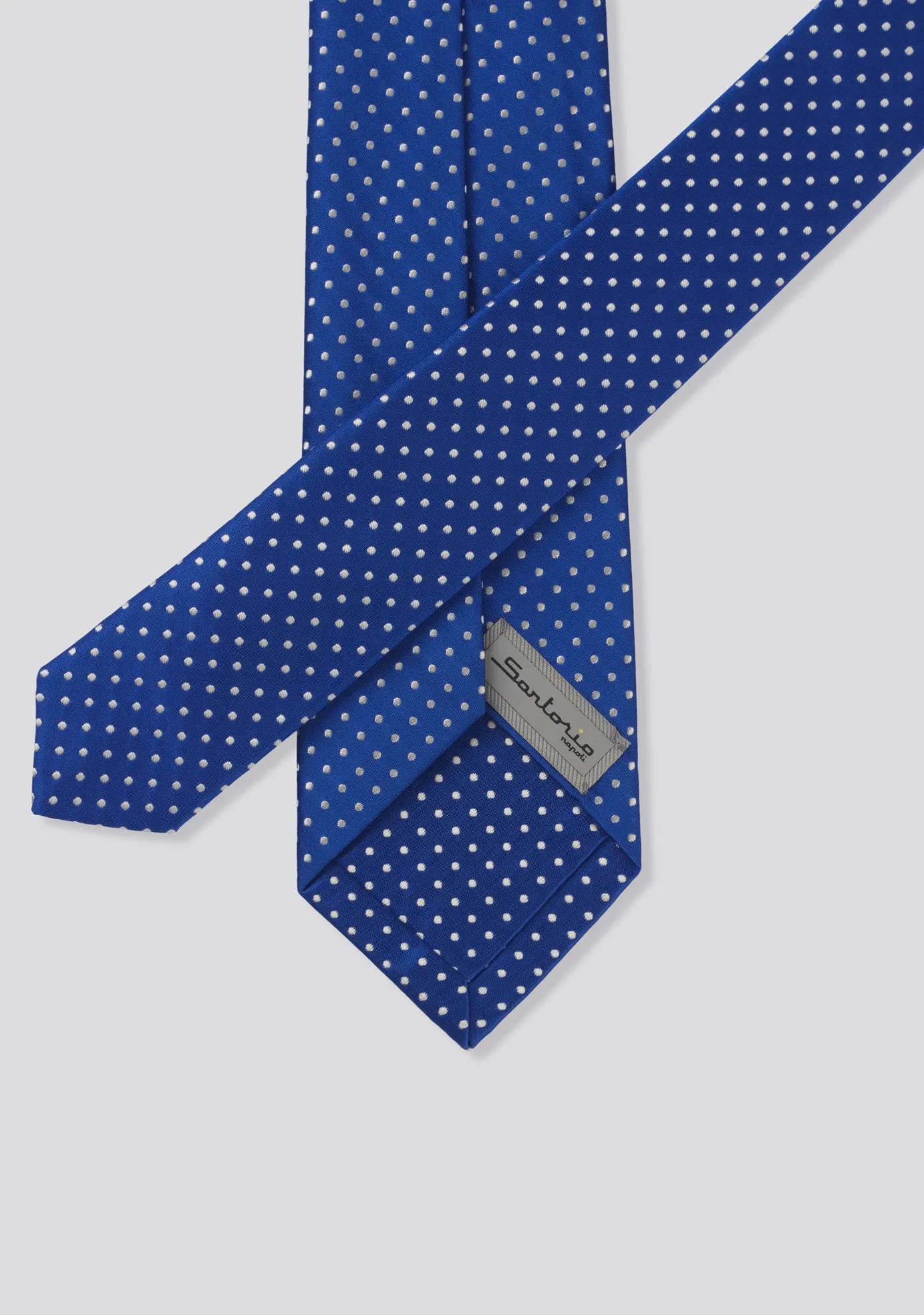 Aegean Blue Polka Dot Silk Tie