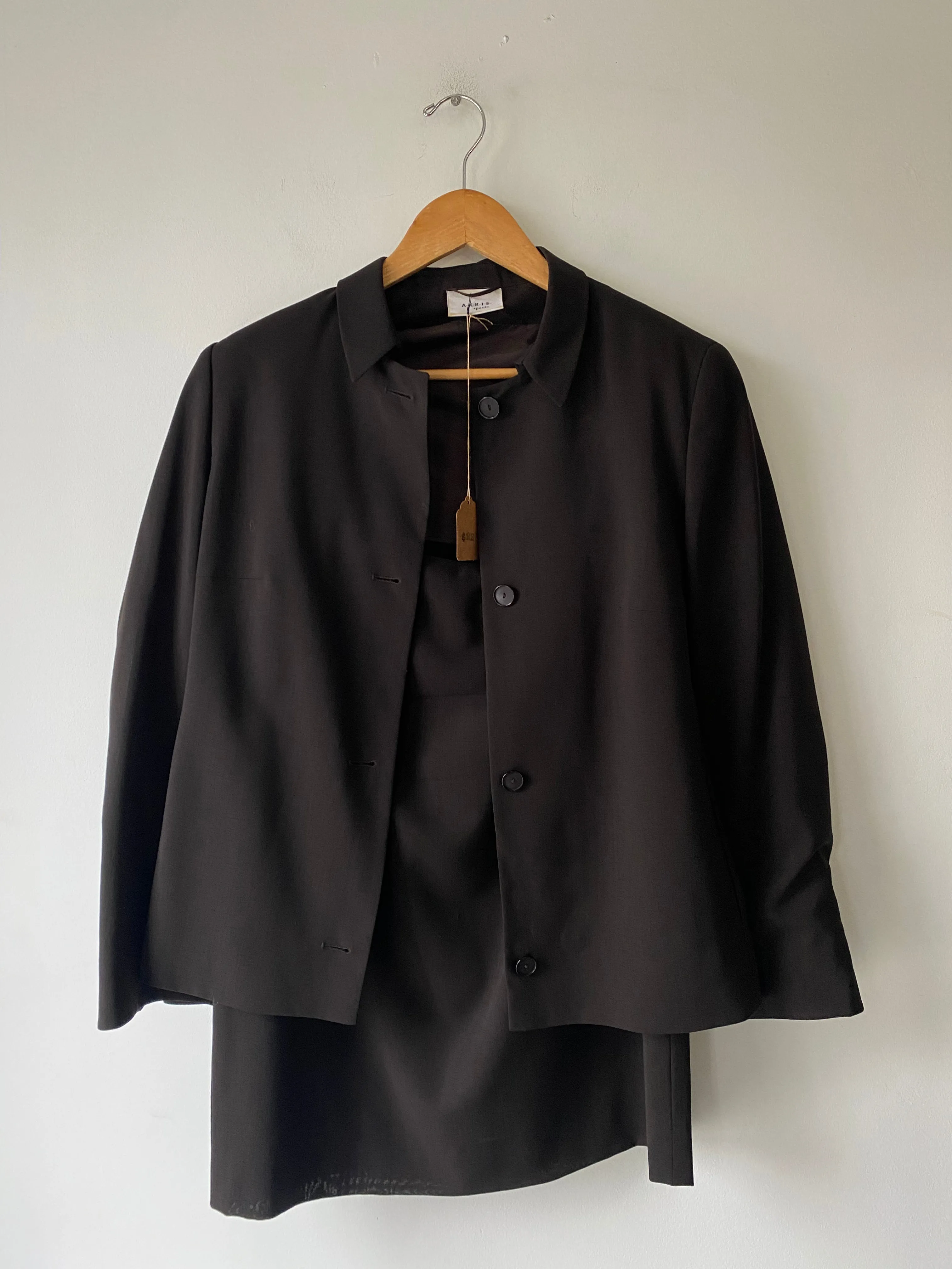 Akris Punto Brown Two Piece Skirt Set