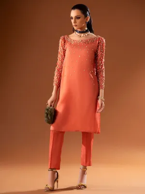 Alayna | Mohtaram NUUR Luxury PRET Collection 2022 | Stitched Silk Suits