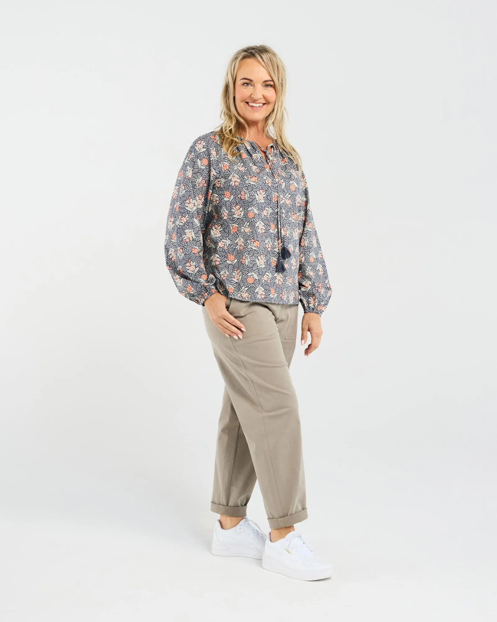 Alice Tassel Top (Blue)