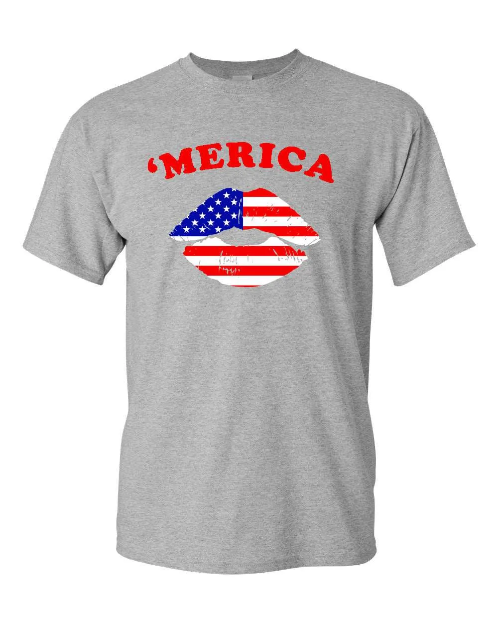 America Flag Kiss T-shirt - Patriotism T-shirt