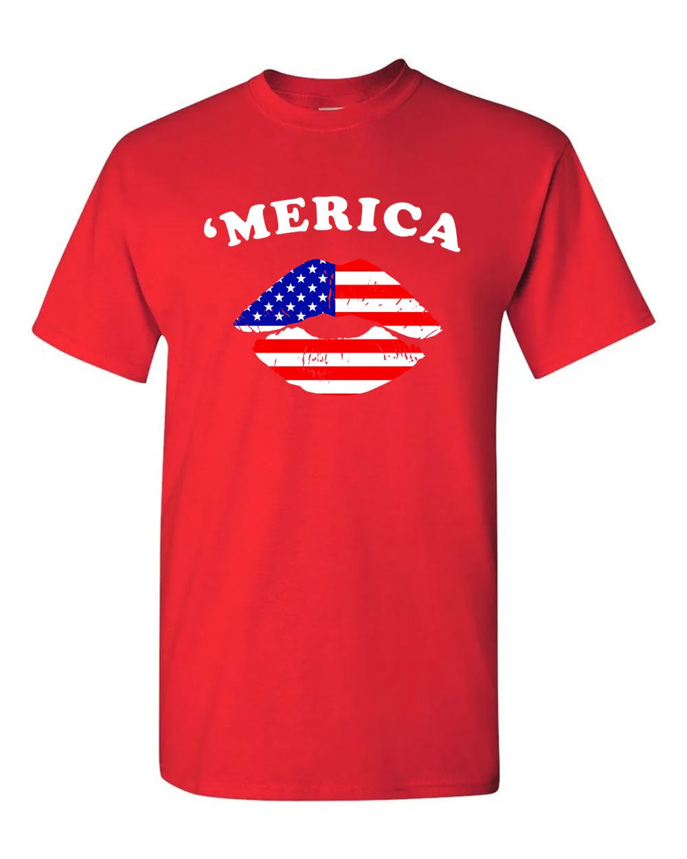 America Flag Kiss T-shirt - Patriotism T-shirt