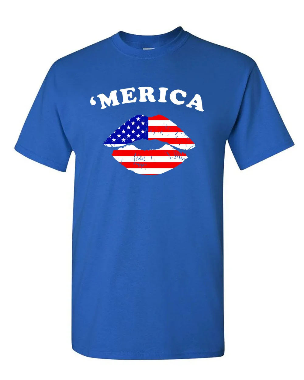 America Flag Kiss T-shirt - Patriotism T-shirt