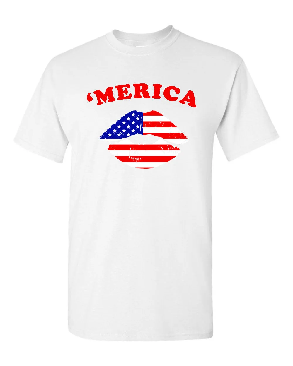 America Flag Kiss T-shirt - Patriotism T-shirt