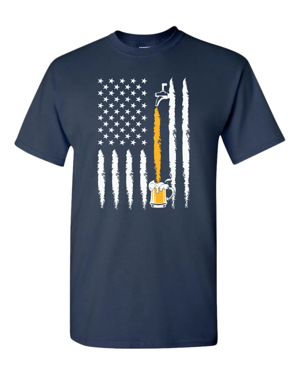 American flag beer t-shirt