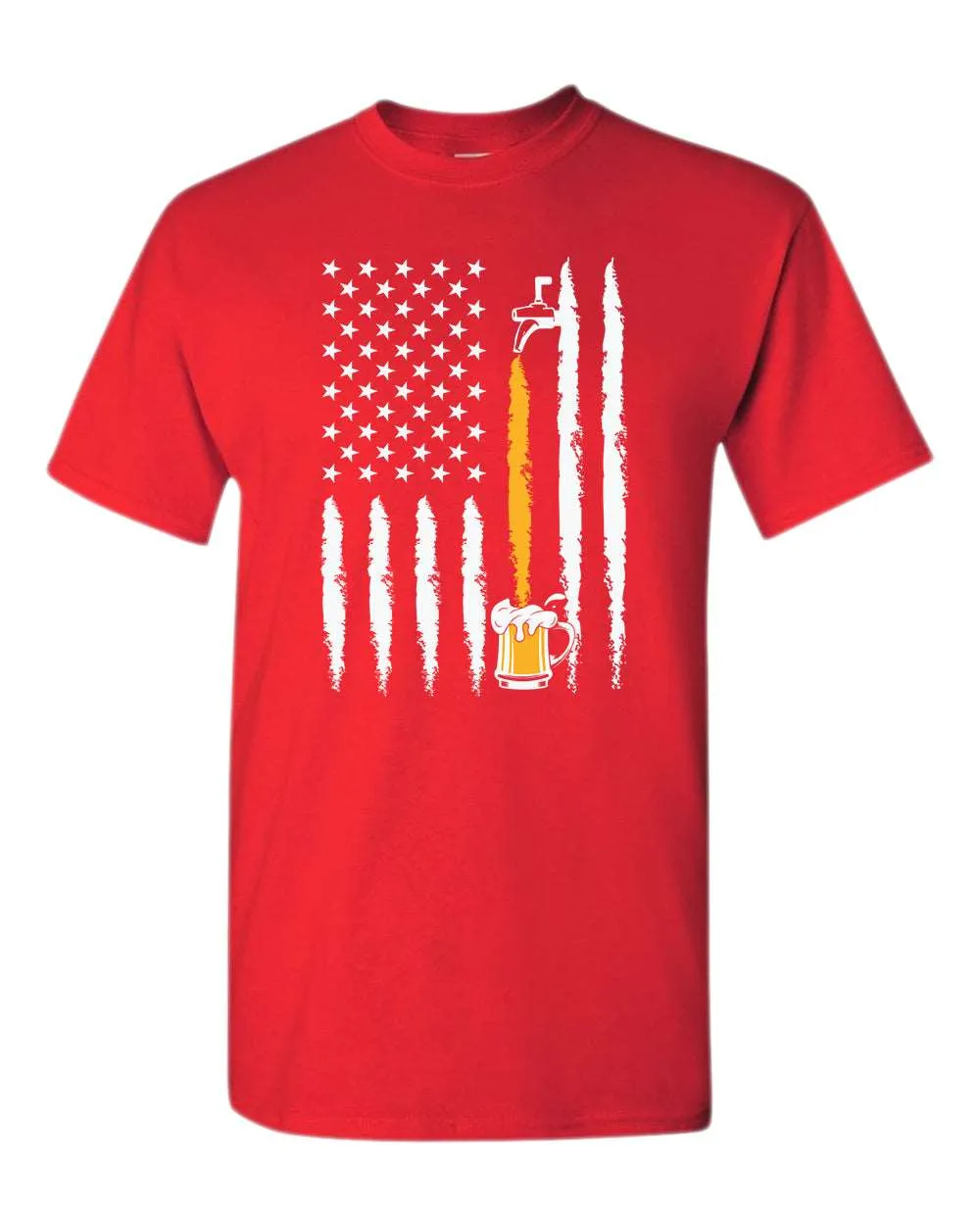 American flag beer t-shirt