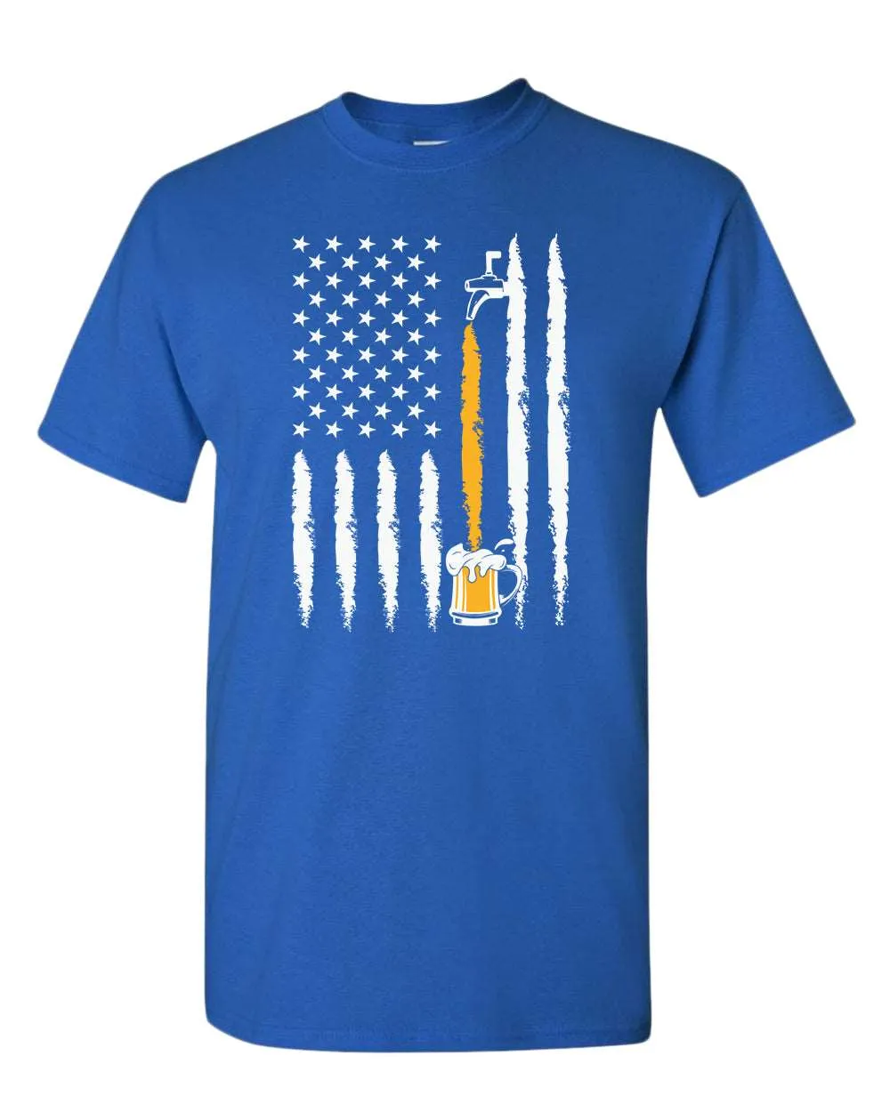 American flag beer t-shirt