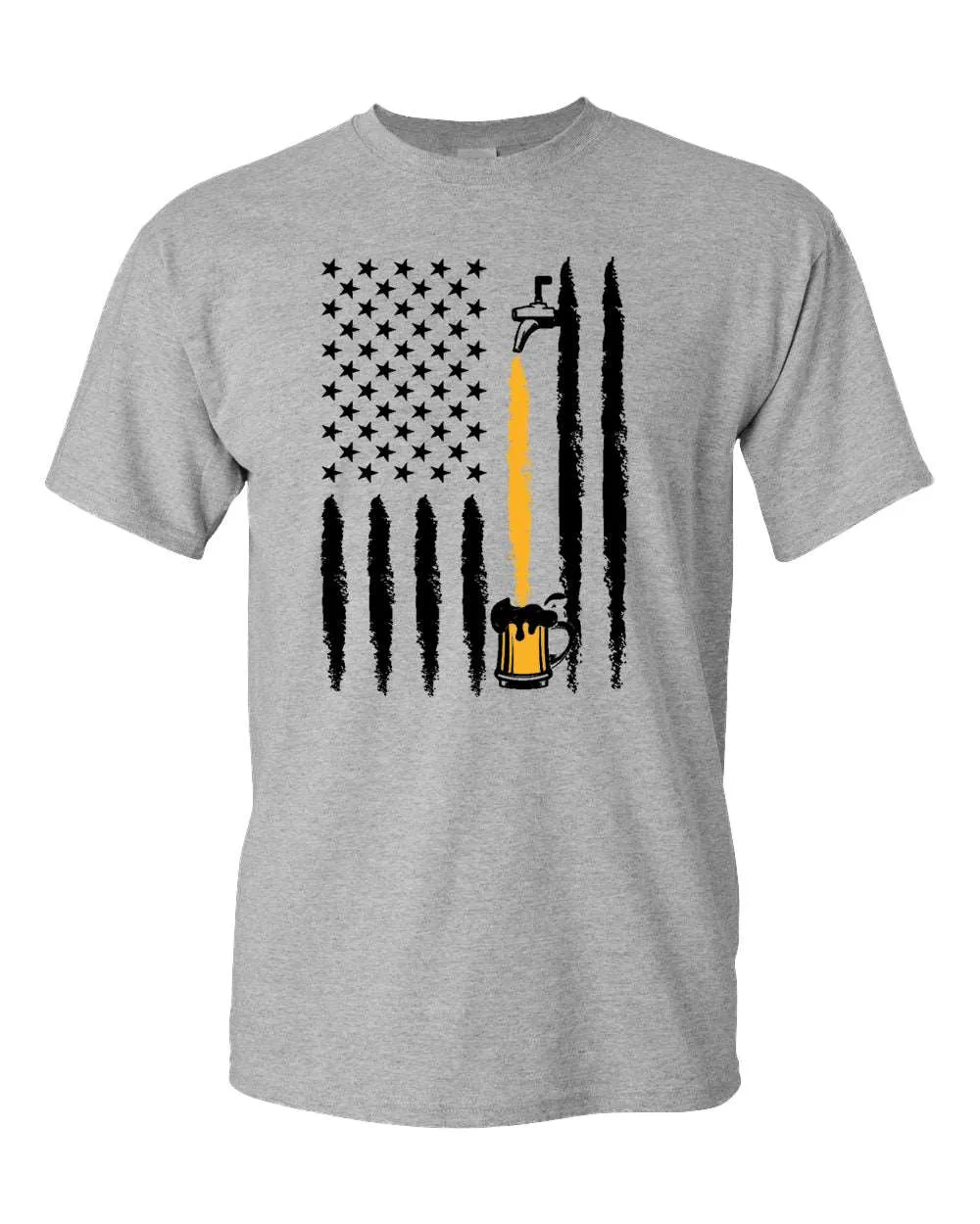 American flag beer t-shirt