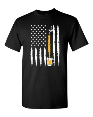 American flag beer t-shirt